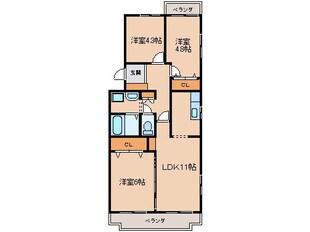 ソフィア小牧の物件間取画像